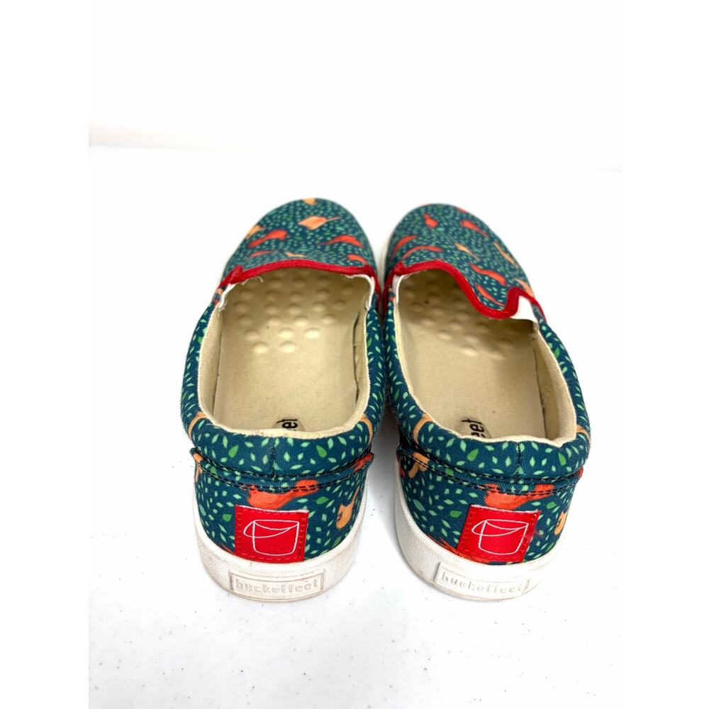Bucketfeet Cardinal Bird Print Slip-On Canvas Sneakers Women's Sz 9 Art to Wear - Picture 9 of 11